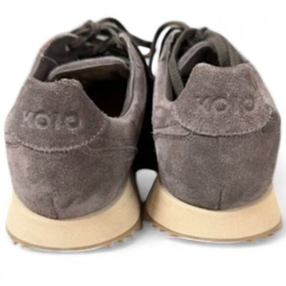 KOIO Unisex Retro Runner Italian Suede Java Grey Brown, 8 Men/9.5 Women - Picture 5 of 7